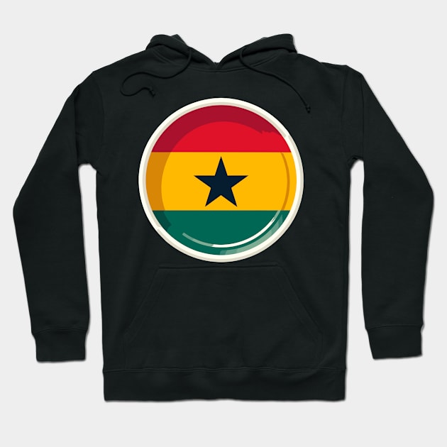 Ghana Flag Hoodie by Graceful Designs